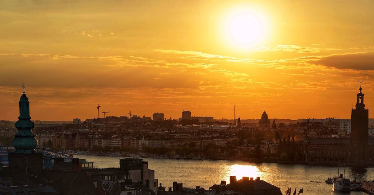 Sol över Stockholm